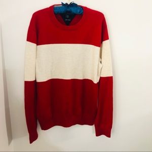 TOMMY HILFIGER LUX COTTON men’s size L/G Red/Cream